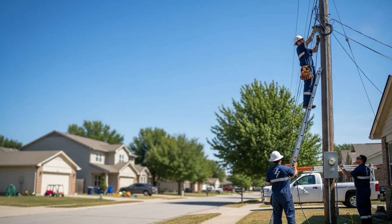 Residential electrician providing installation services in Holly Ridge, NC